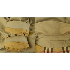 Burberrys Trench Coat Nova Check Lining Vintage Beige Belt Womens