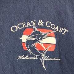 Ocean & Coast T Shirt Men’s Medium Blue Marlin Saltwater Outfitters Graphic