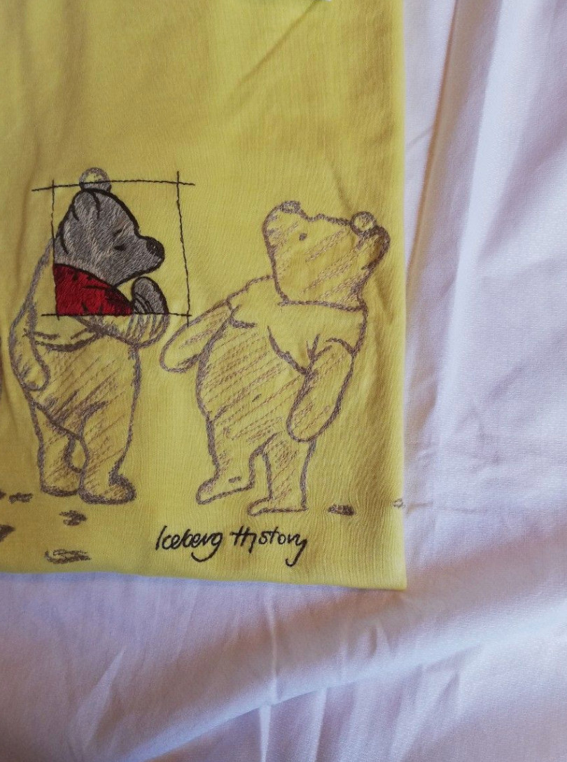 Iceberg HISTORY Winnie-the-Pooh T-Shirt Men's Unused with Tag Vintage YF gallery
