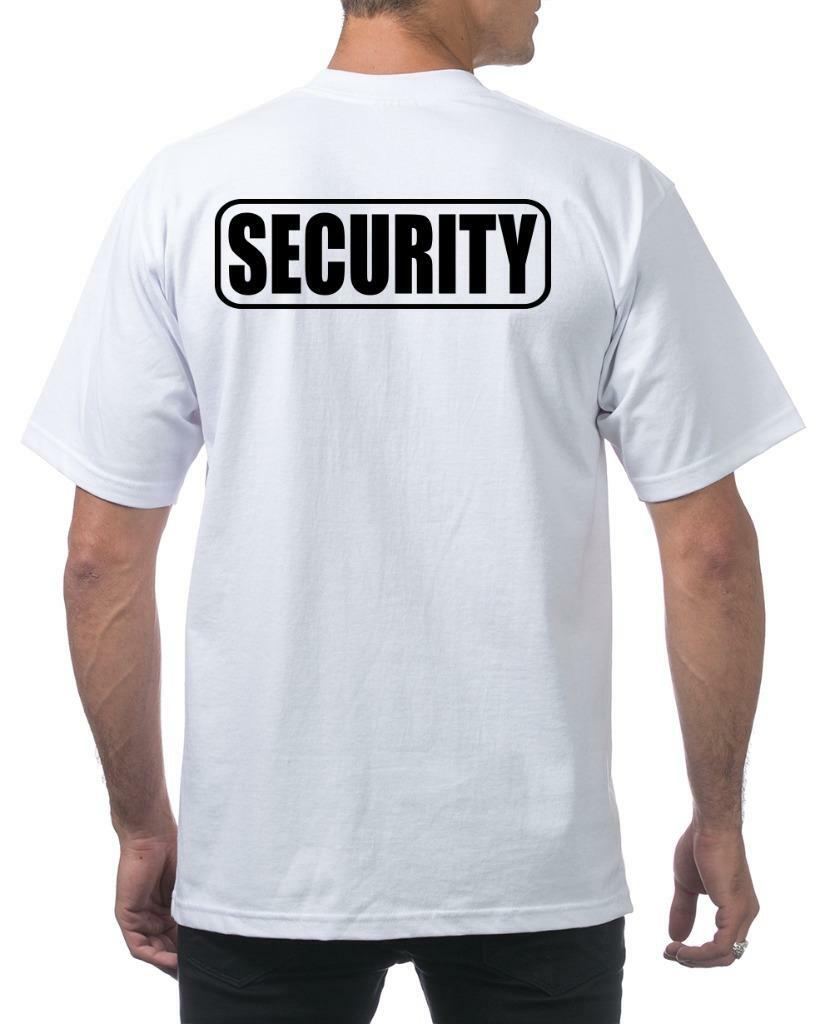 NEW MENS PRINTED SECURITY GUARD UNIFORM POLICE HEAVY WEIGHT TALL THICK T-SHIRTS gallery