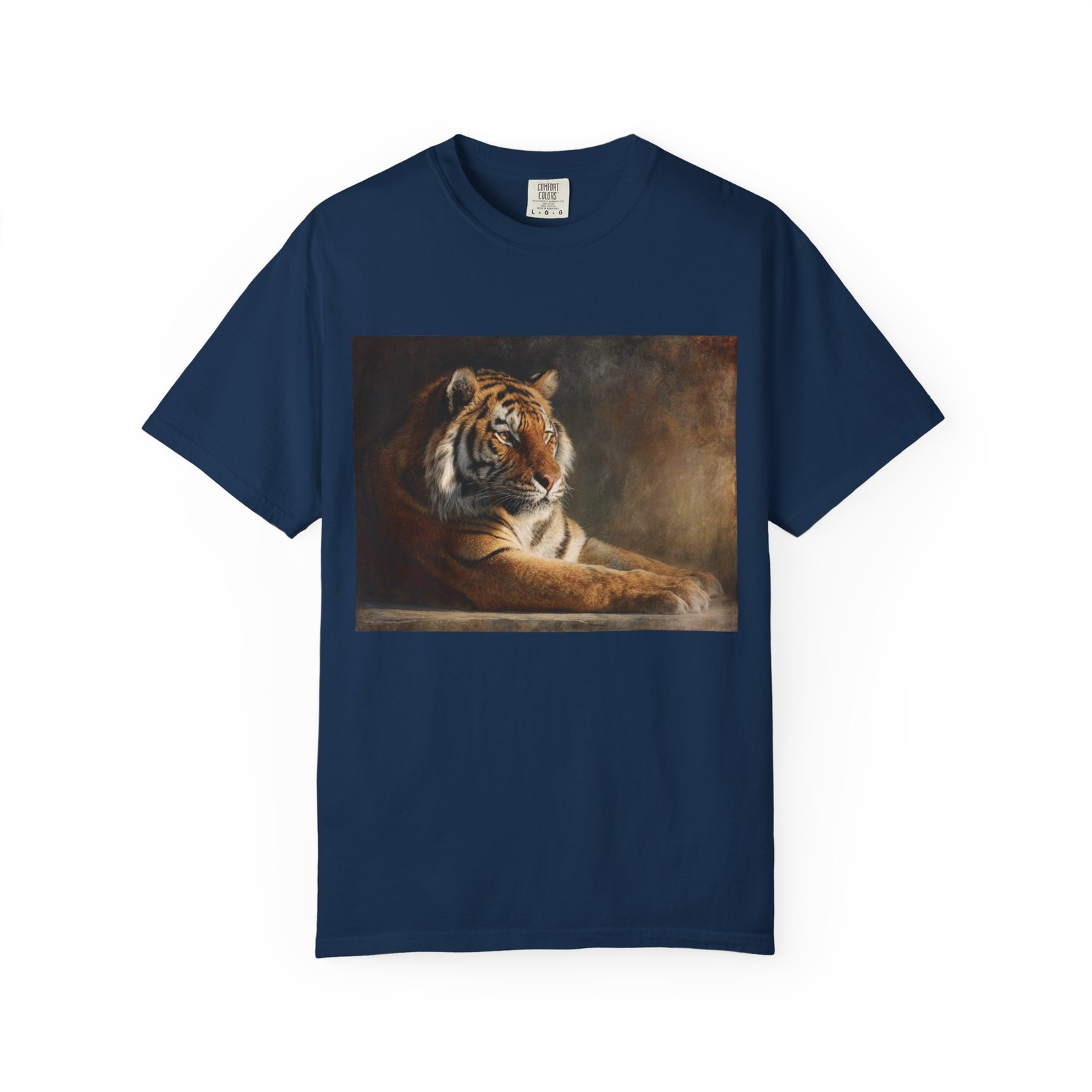 Regal Tiger Portrait T-shirt | Realistic Big Cat Artwork
