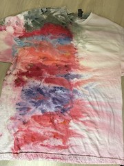 Men’s Custom Gravity Ice Dye Gildan Hammer 2XL Tie Dye Subtle Red White & Blue