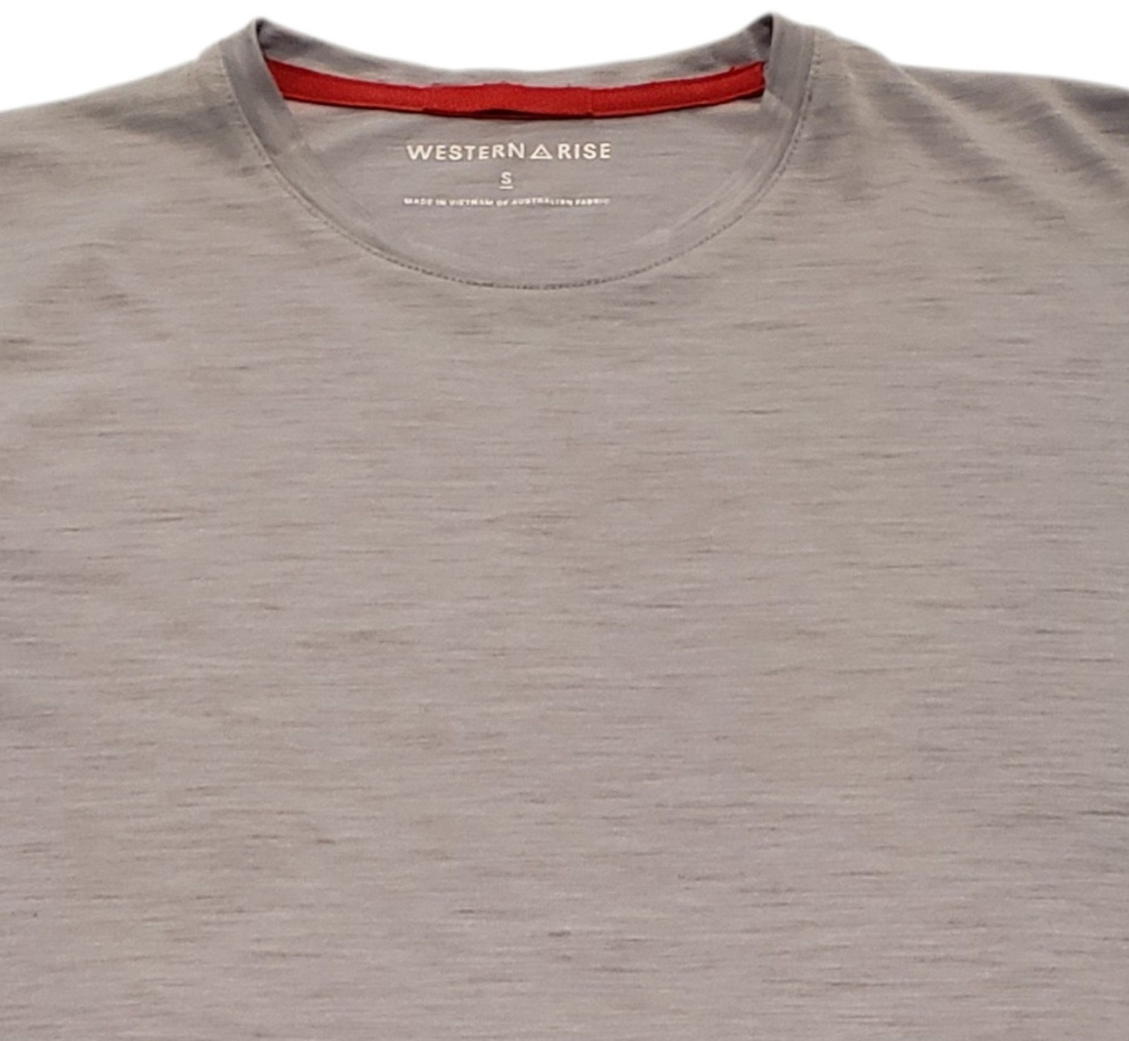 Western Rise StrongCore Merino Wool T Shirt Men’s Small Light Gray Travel Tee