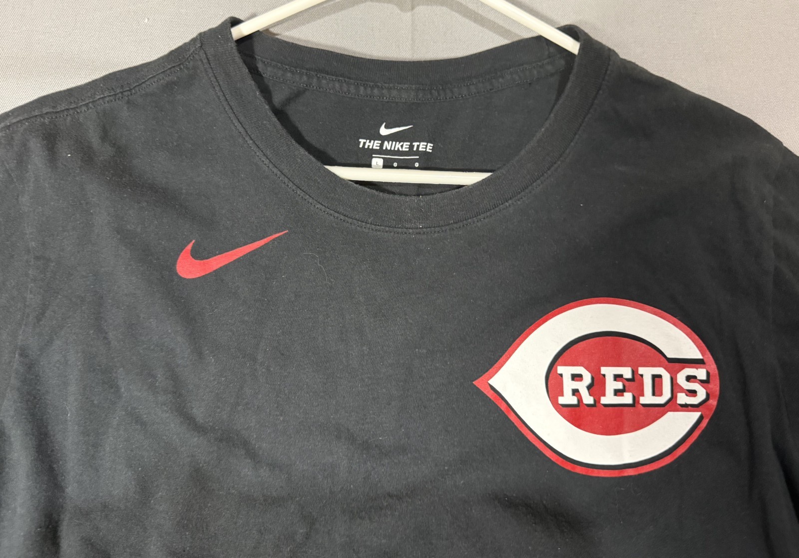 Nike Cincinnati Reds T-Shirt Men’s Large Black MLB Baseball Tee Shirt gallery