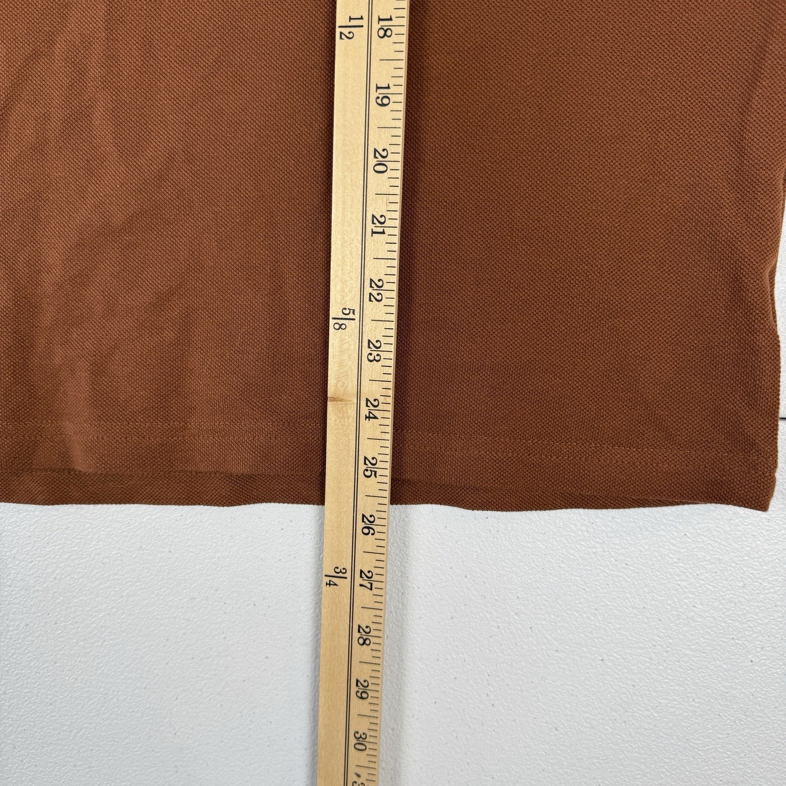 Denim & Flower Shirt Mens Medium M Solid Brown Contrasting Trim gallery
