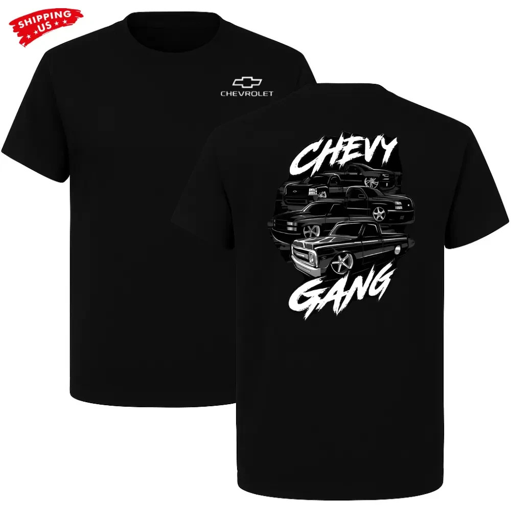 Chevy Gang Truck T-Shirt, Classic and Modern Chevrolet Pickup Street Style gallery