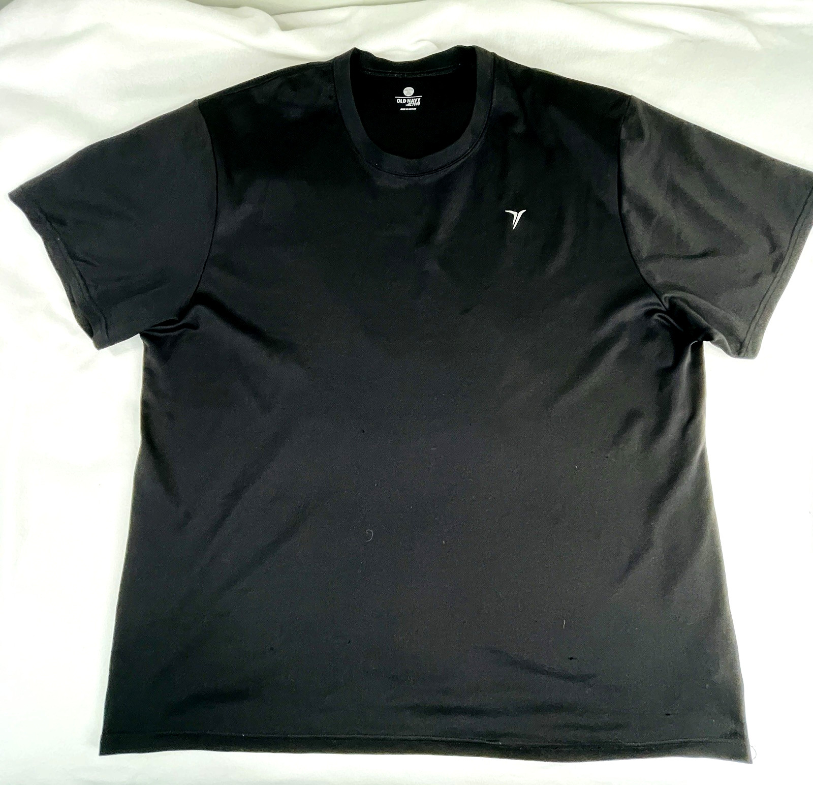 Black T-Shirt Big & Tall XXXL Nylon Old Navy Active Workout or Dress