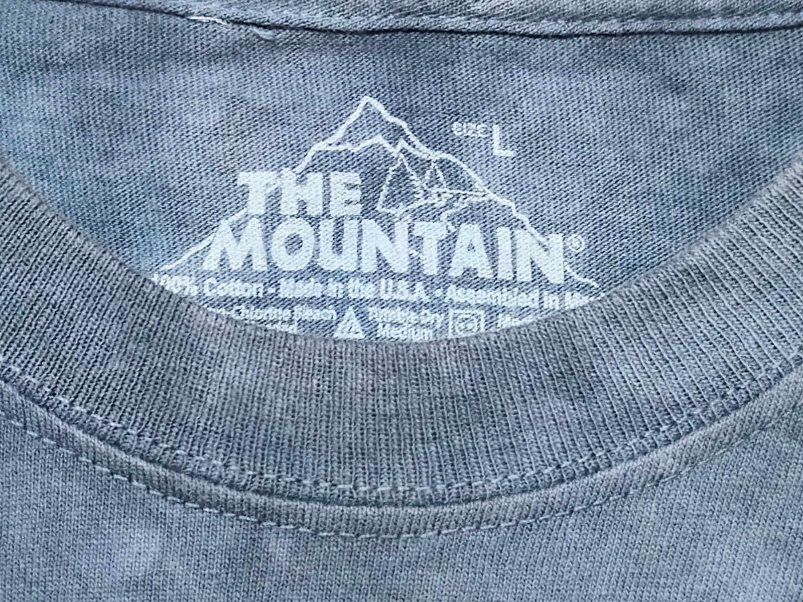 The Mountain T Shirt Men's Blue American Legion Riders L Retired Logo #756 NWOT gallery