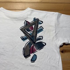 Vintage 90s Abstract Geometric Modern Art Single Stitch Graphic T-Shirt – Large