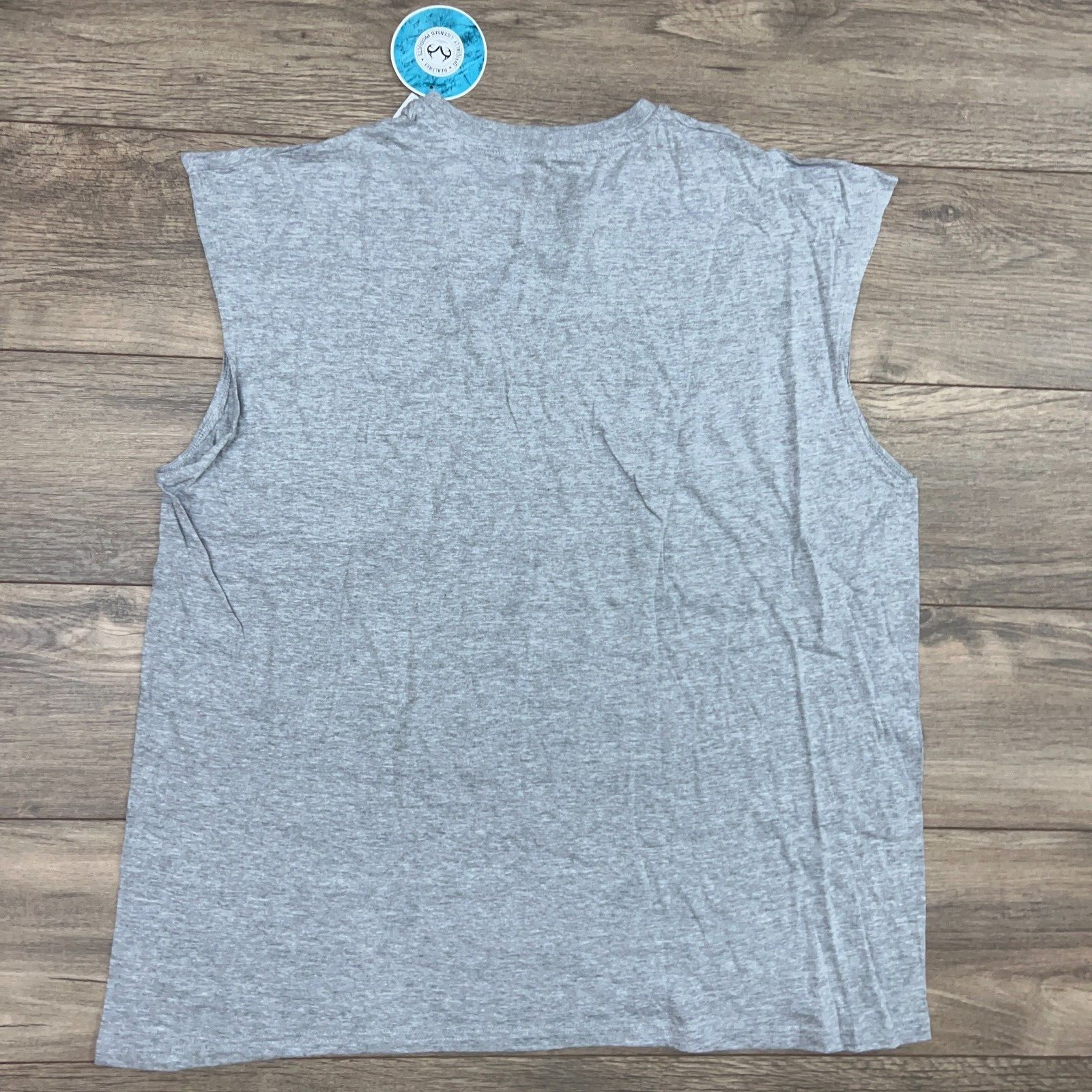 Realtree Fishing T-Shirt Gray Tank Logo Graphic Sleeveless Crew New Men's Size M gallery