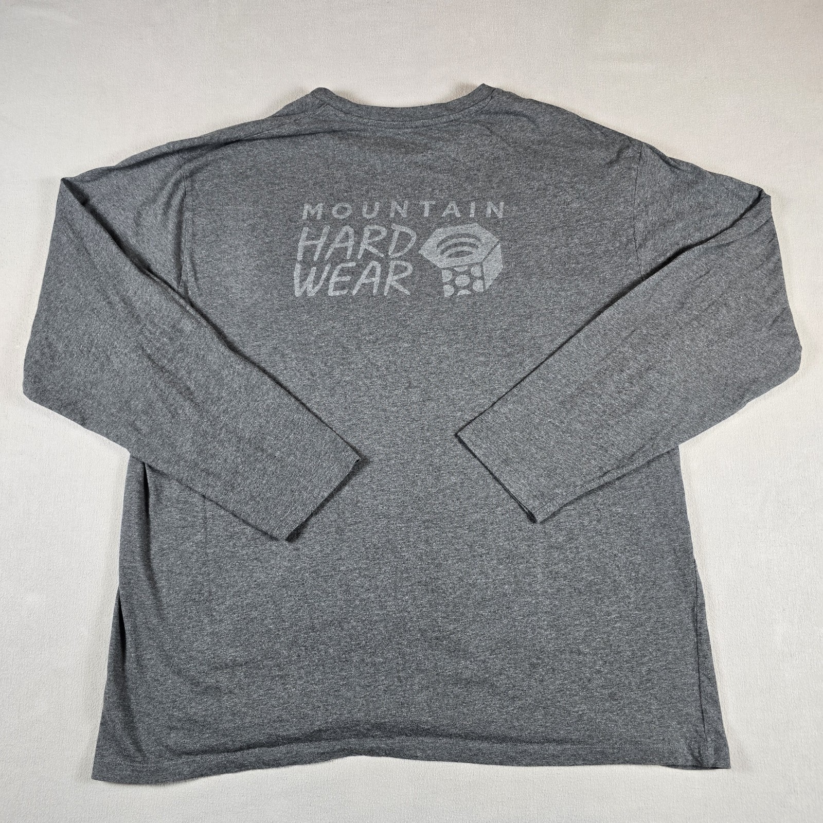 Mountain Hardwear Mens 2XL Gray Long Sleeve T Shirt Organic Cotton Crew Neck gallery