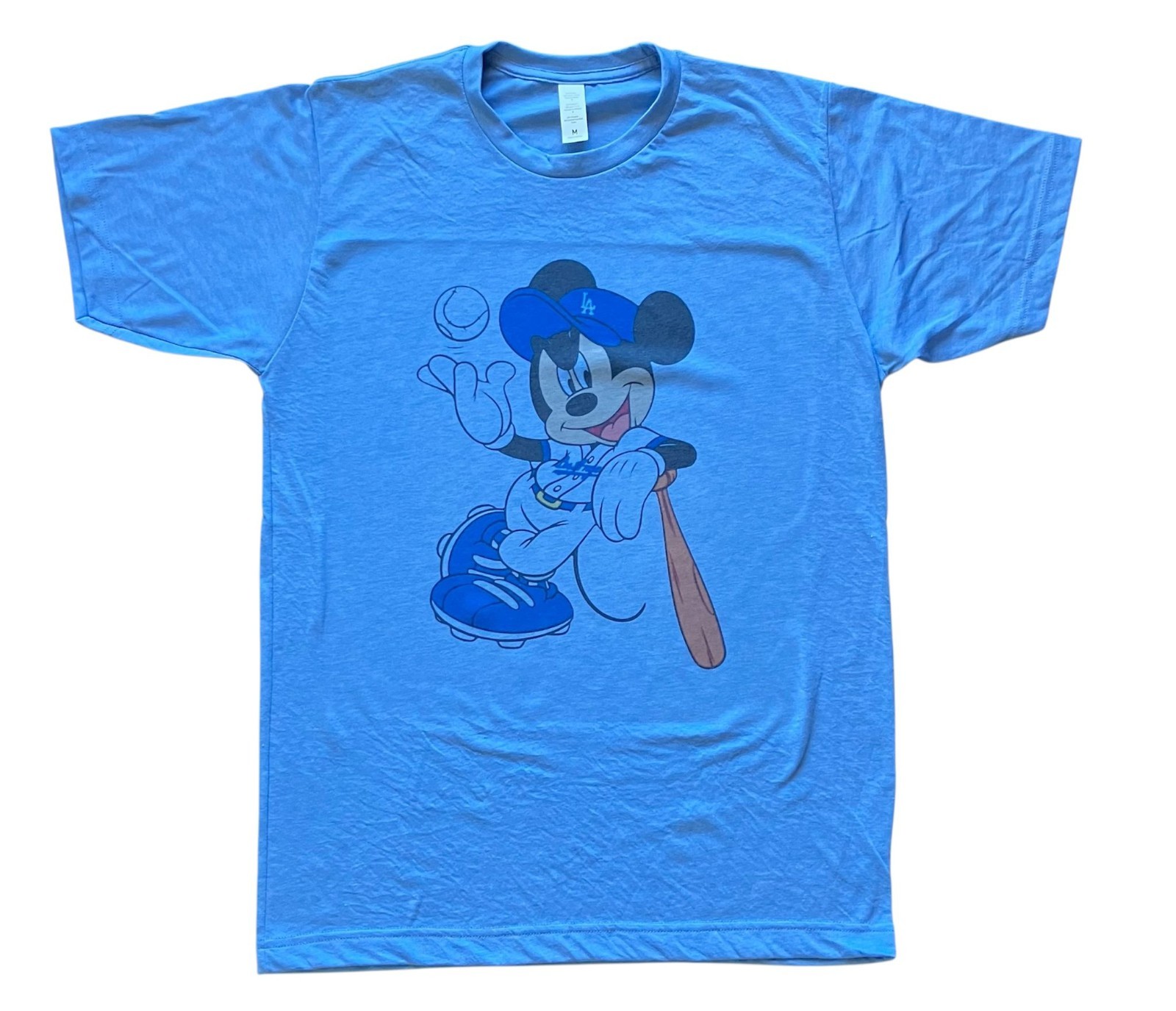 Los Angeles LA dodgers Mickey Mouse Men's T-Shirt Color Vintage sport Blue soft gallery