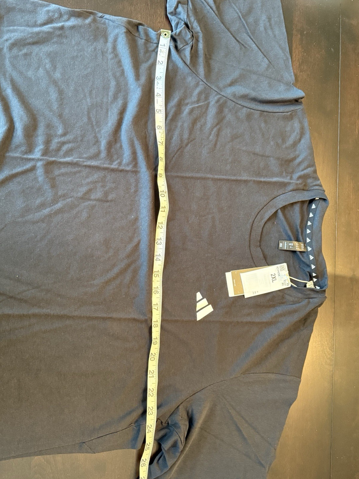 Men's 2XL Adidas Train Essentials Feelready Training T-Shirt Black/White IC7438 gallery