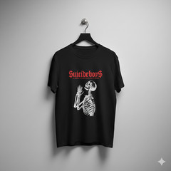 Suicideboys $uicideboy$ Skeleton Prayer Black Graphic T-Shirt – S560