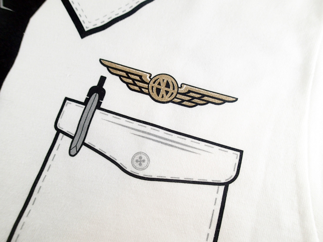 The Pilot Uniform T-Shirt, Fake Airline Pilot Tee, Funny Gag Gift, Luso Aviation gallery