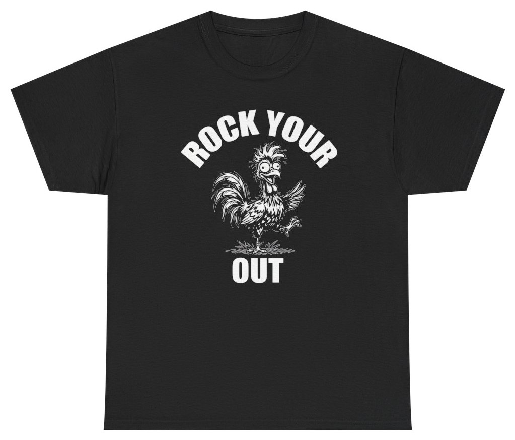 Rock Your Cock Out Funny Graphic Tee | Unethical Threads gallery