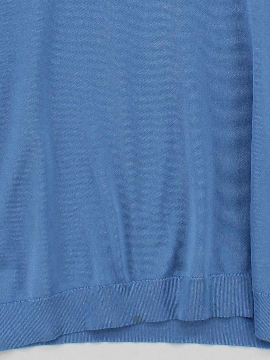 Sandro Men's T-Shirt M Blue Acetate with Polyamide, Elastane Basic gallery