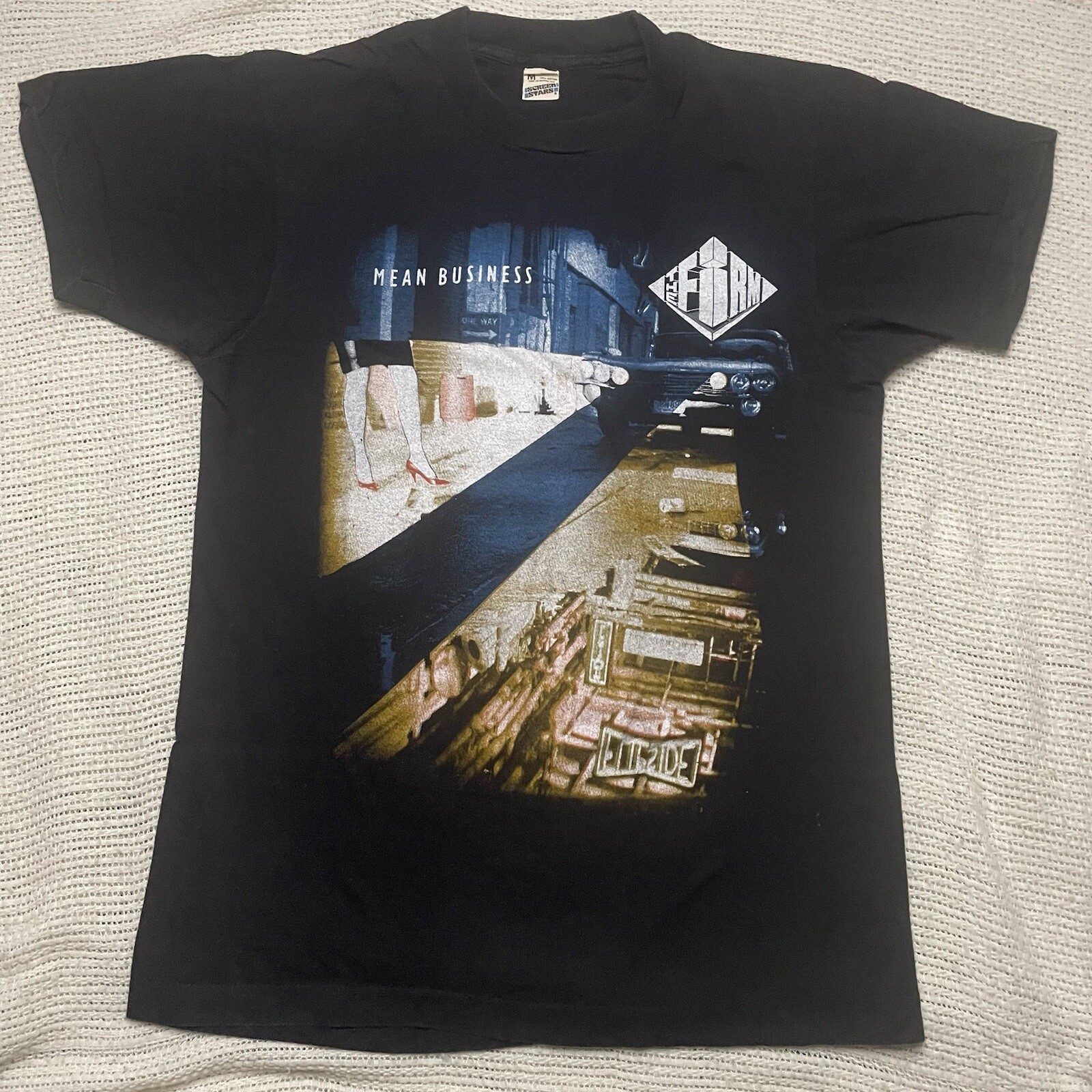 Screen Stars 1986 THE FIRM Small Medium MEAN BUSINESS TOUR Jimmy Page VINTAGE gallery