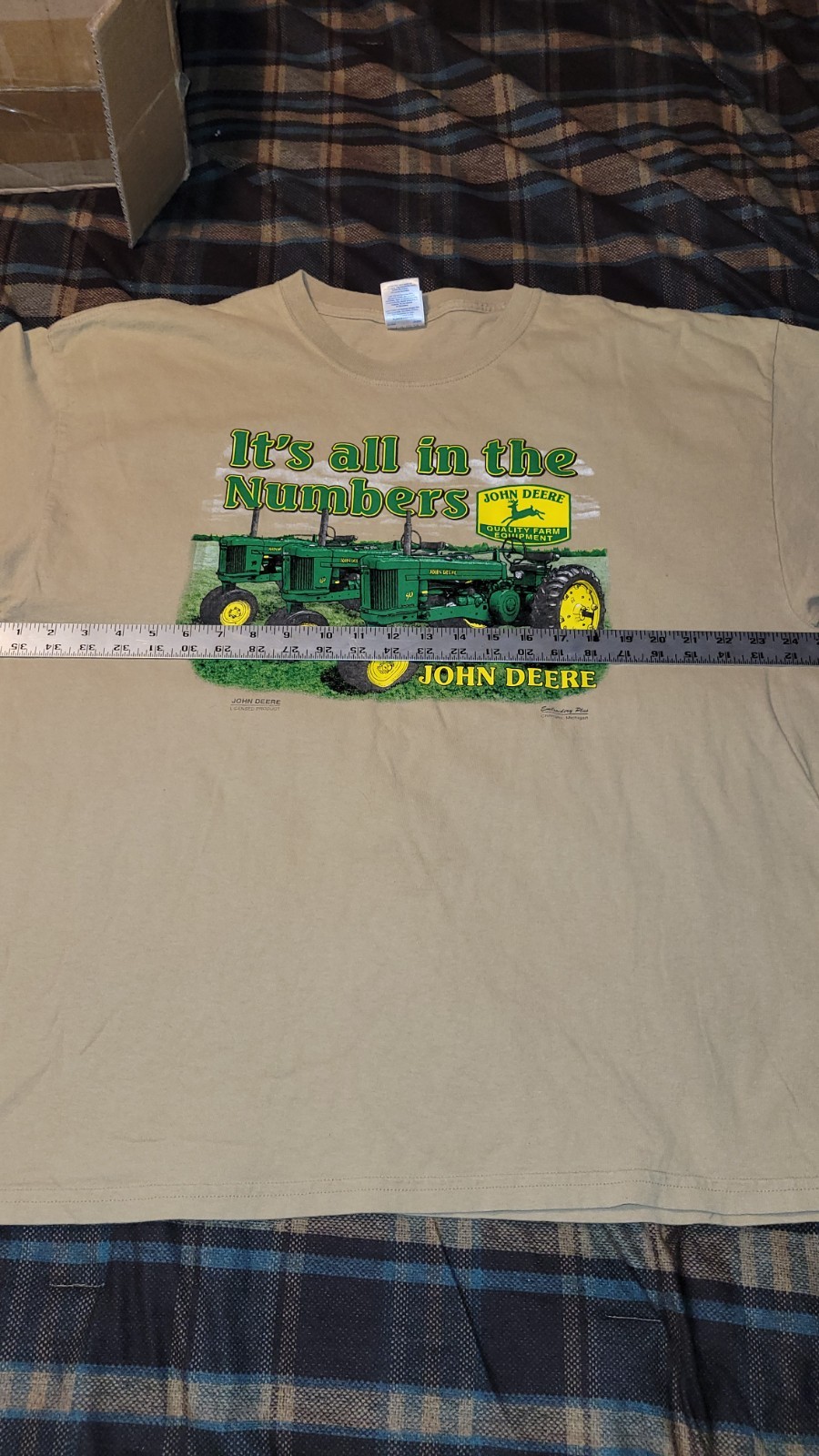 JOHN DEERE TRACTOR TEE XXL/"it's All In The Numbers" Read Description gallery