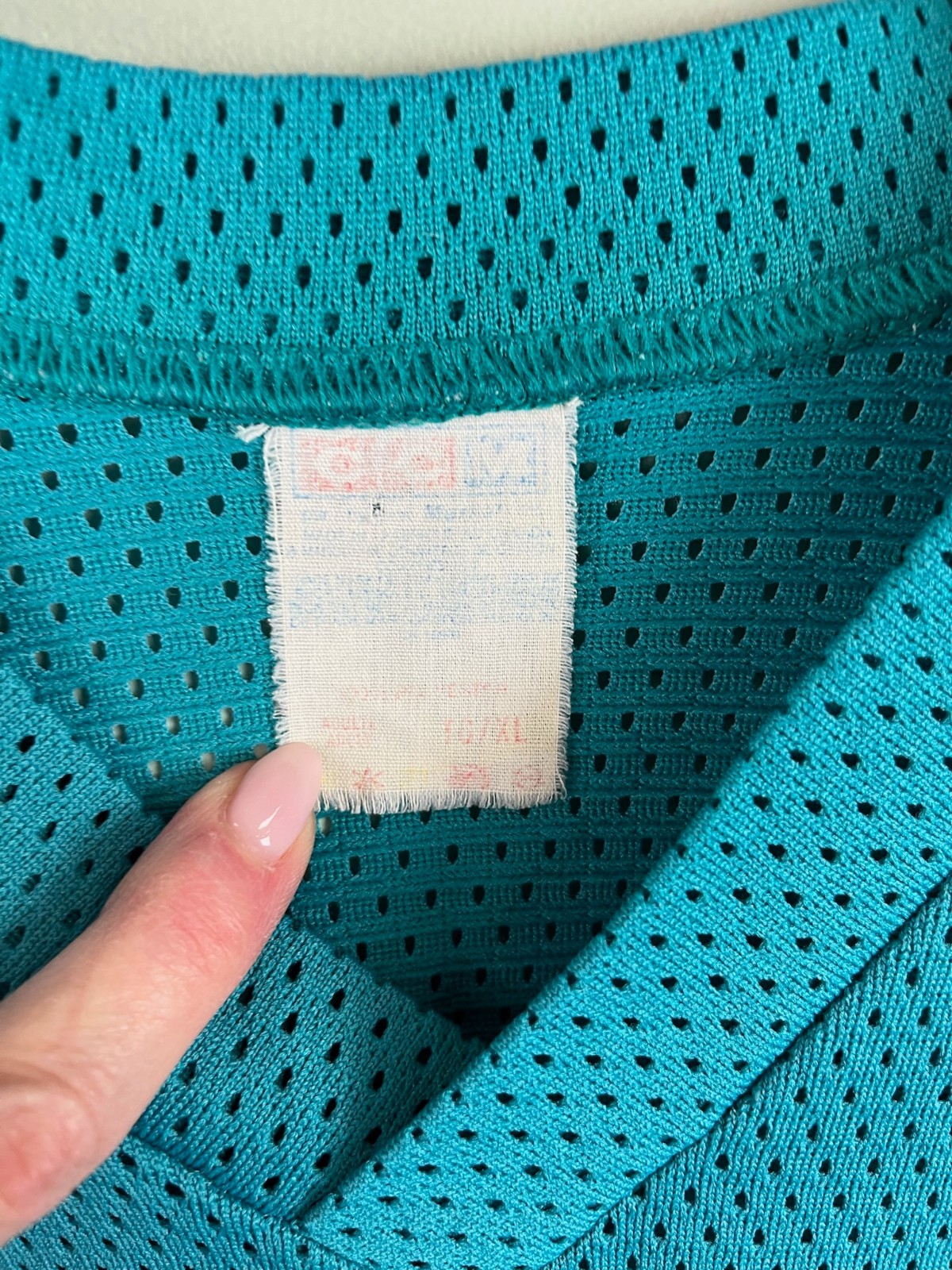 CCM Teal Green Short Sleeve Jersey Adult XL Vintage Light Marks Blank 90s Unique gallery