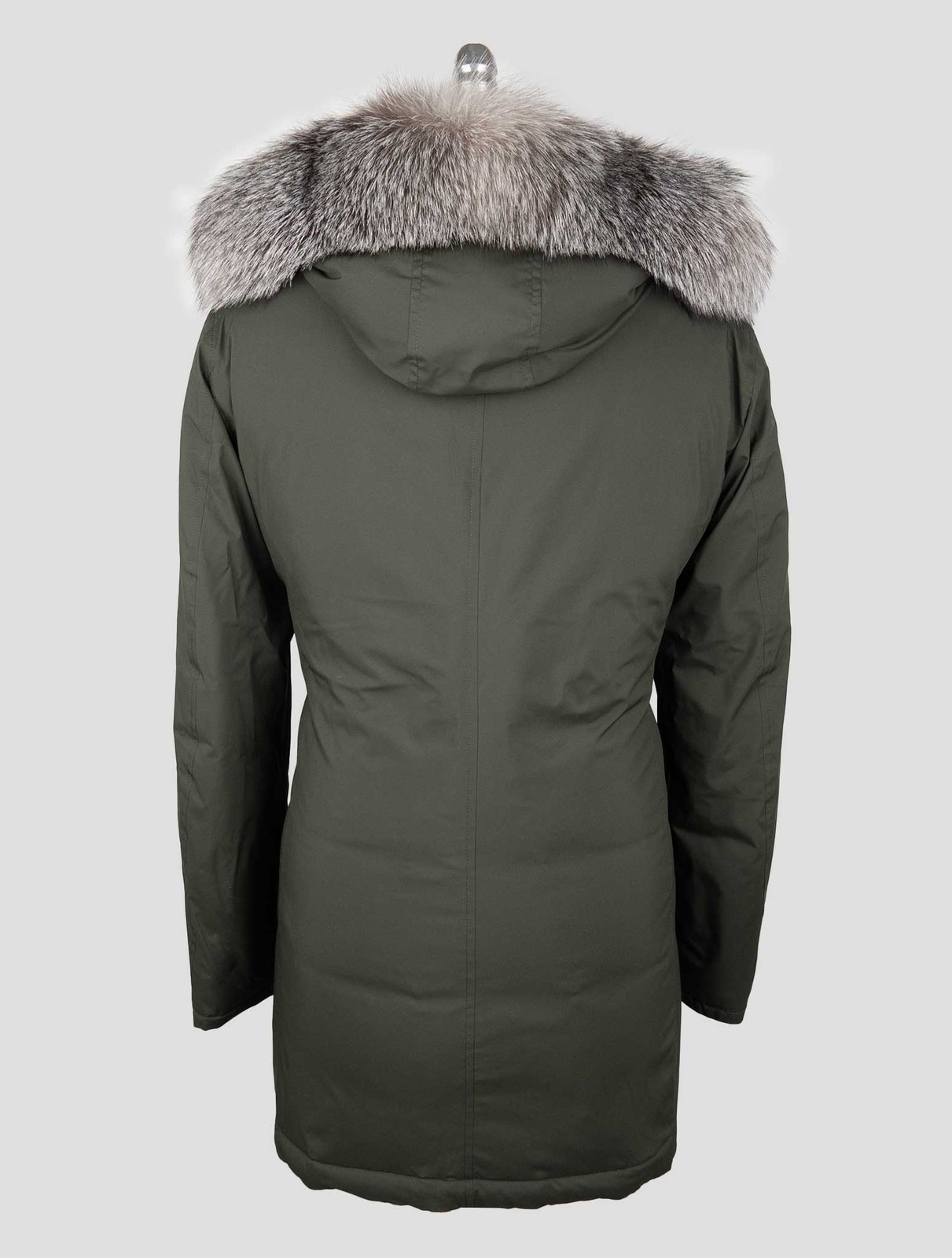 NEW SARTORIO NAPOLI GREEN PL FOX HOODIE OVERCOAT US 46 - EU 56 SGZ1 gallery