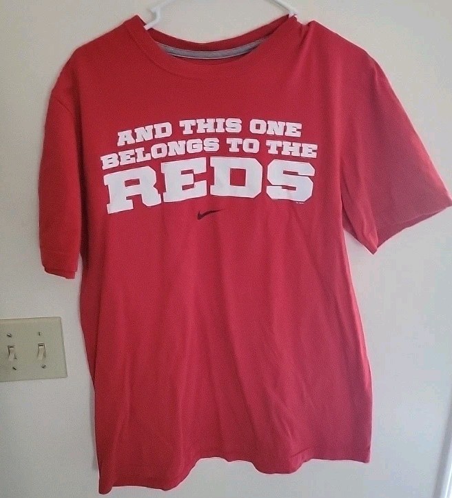 Nike Cincinnati Reds Red T-Shirt Size L And This One Belongs To The Reds MLB NL gallery
