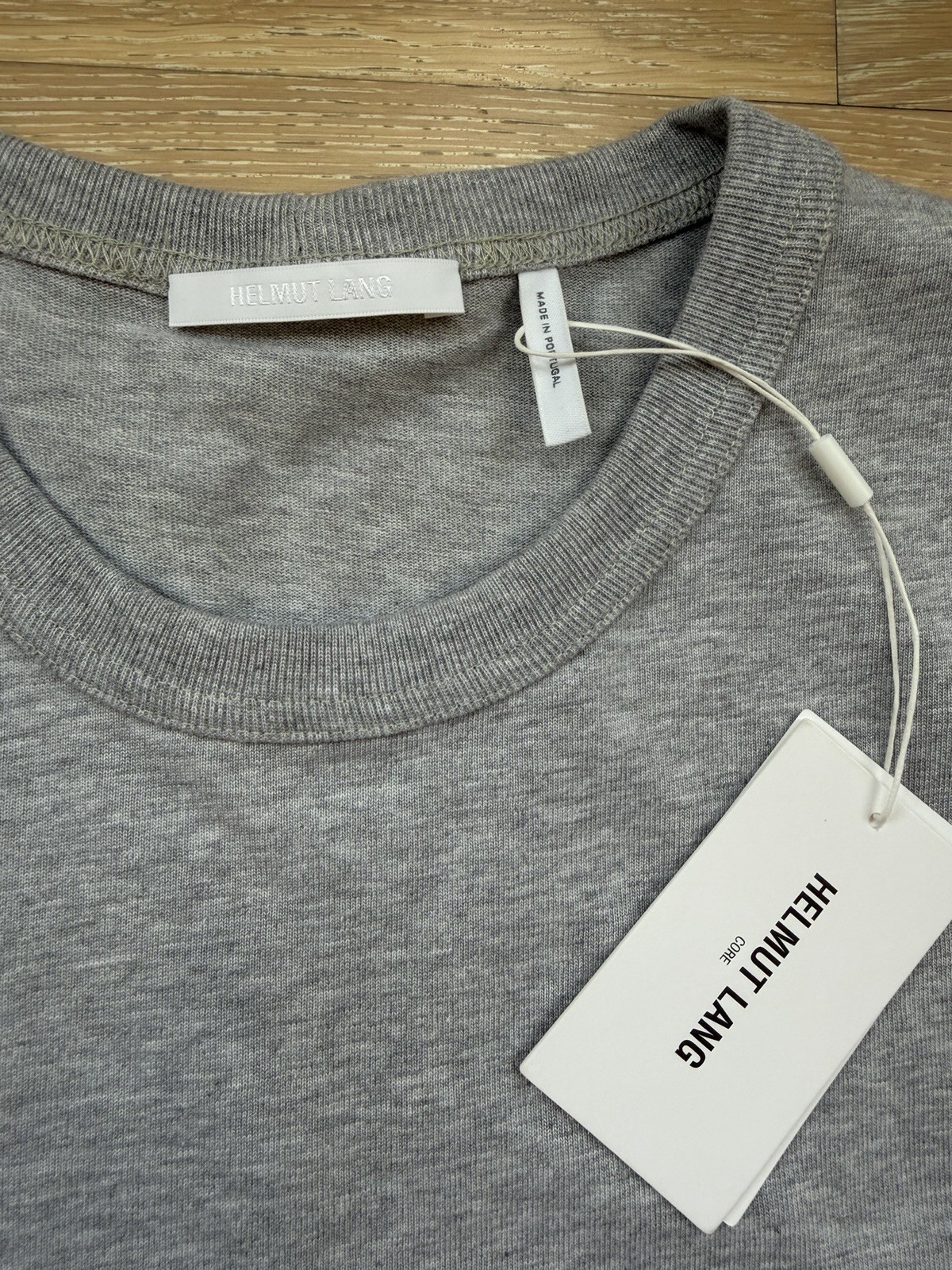 Helmut Lang Short Sleeve T-Shirt Men’s size M Gray MSRP 165 BNWT Medium gallery