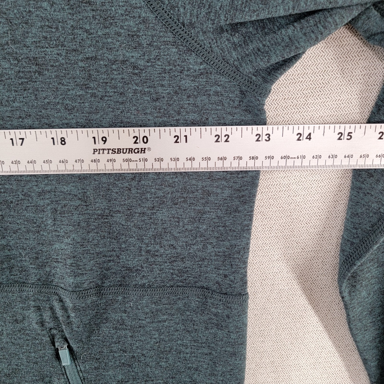Quince Mens Hoodie Flowknit Performance Pullover Shirt Size Large Heather Green gallery