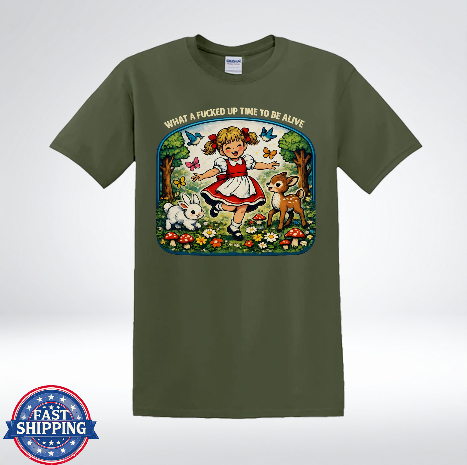 What A F*cked Up Time To Be Alive Funny Vintage T-Shirt gallery