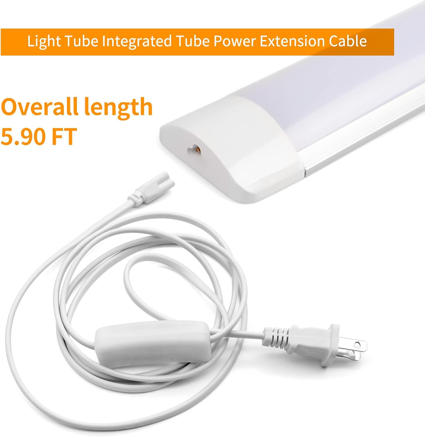 T5 T8 LED Tube Power Extension Cable with On/Off Switch,Led T5/T8 Light Tube Int