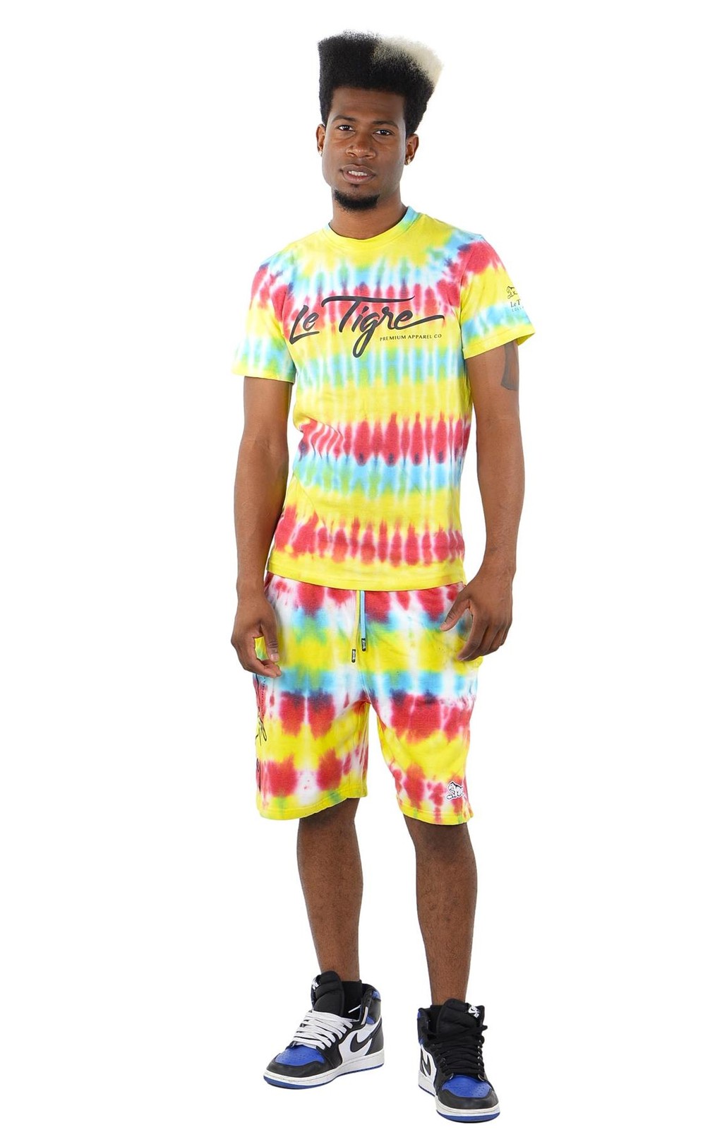 Le TIGRE Tie Dye T-Shirt & Shorts Set, Multicolor gallery