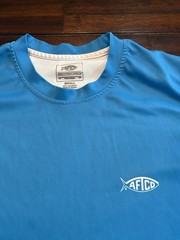 AFTCO Shirt Mens Small Performance Fishing T-Shirt American Fishing Tackle Co