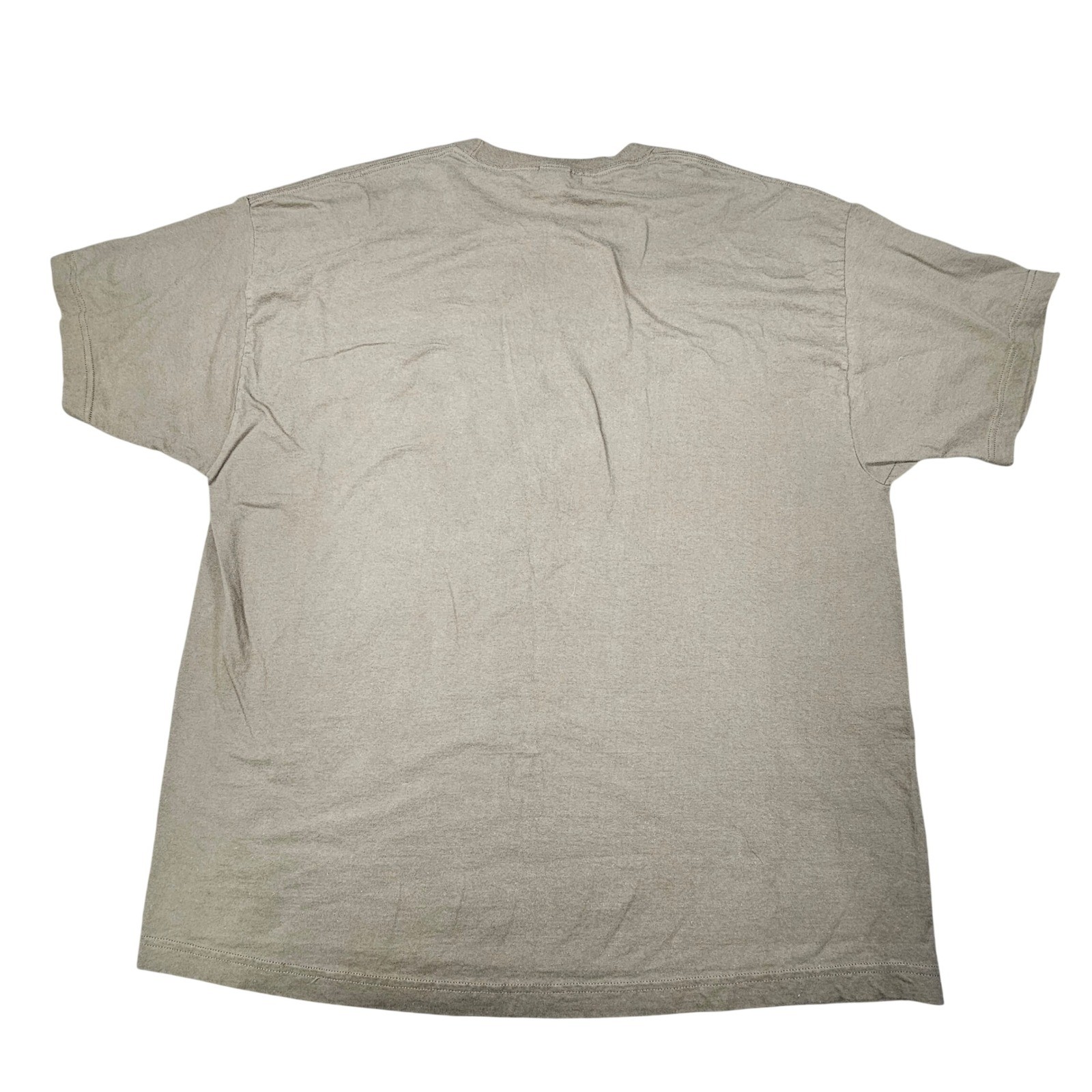 Hanes Beefy-T Blank T-Shirt 2XL Olive Green Heavyweight 100% Cotton Men's 2X gallery