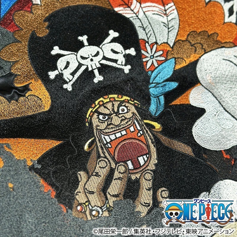 Karakuri Soul x ONE PIECE FOUR EMPERORS Sukajan LUFFY SHANKS BUGGY TEACH 2XL gallery