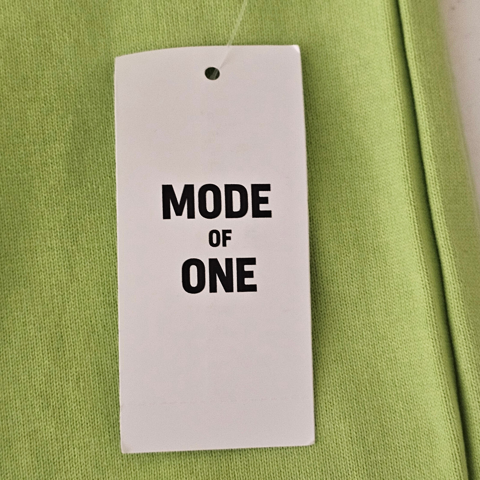 Mode of One Mens Relaxed-Fit Textured T-Shirt Chest Pocket Acid Green Size S NWT gallery