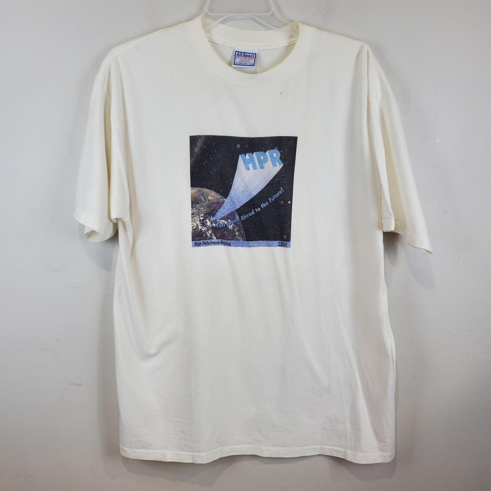 Vintage 90s IBM High Performing Routing HPR Computer Technology Promo XL T Shirt gallery