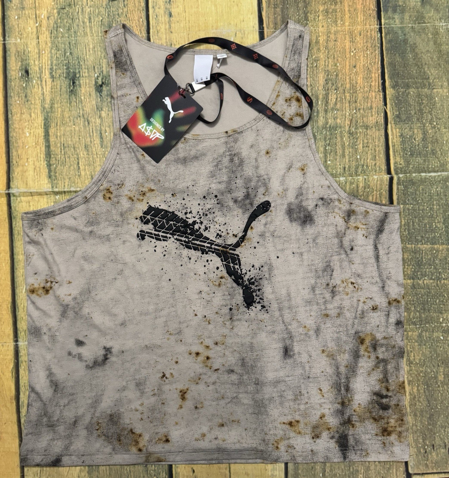 Size XXL- Asap Rocky X Puma Tank Top - Tan gallery