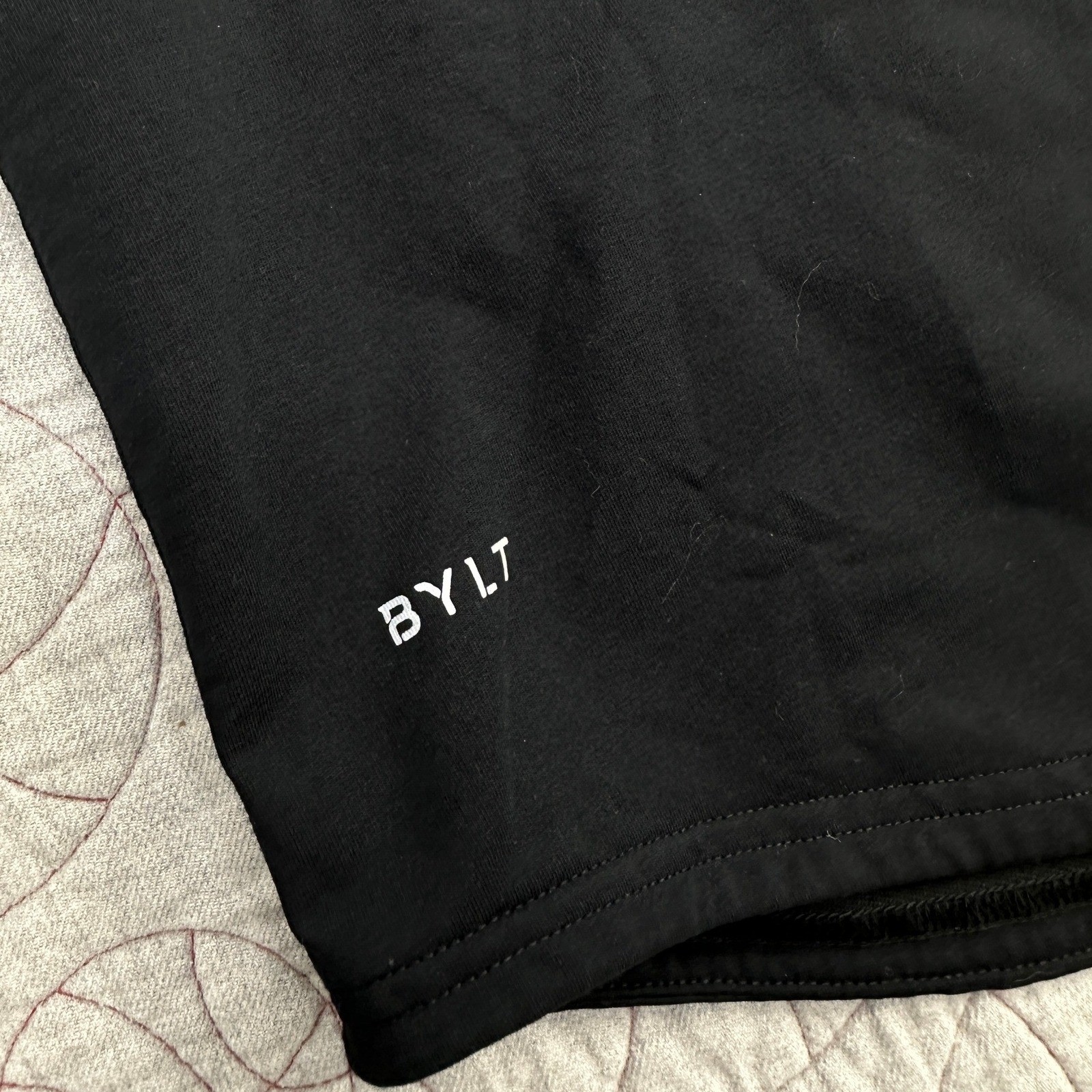 BYLT Lux Drop Cut T-Shirt Black Short Sleeve Curved Hem / Mens XL gallery