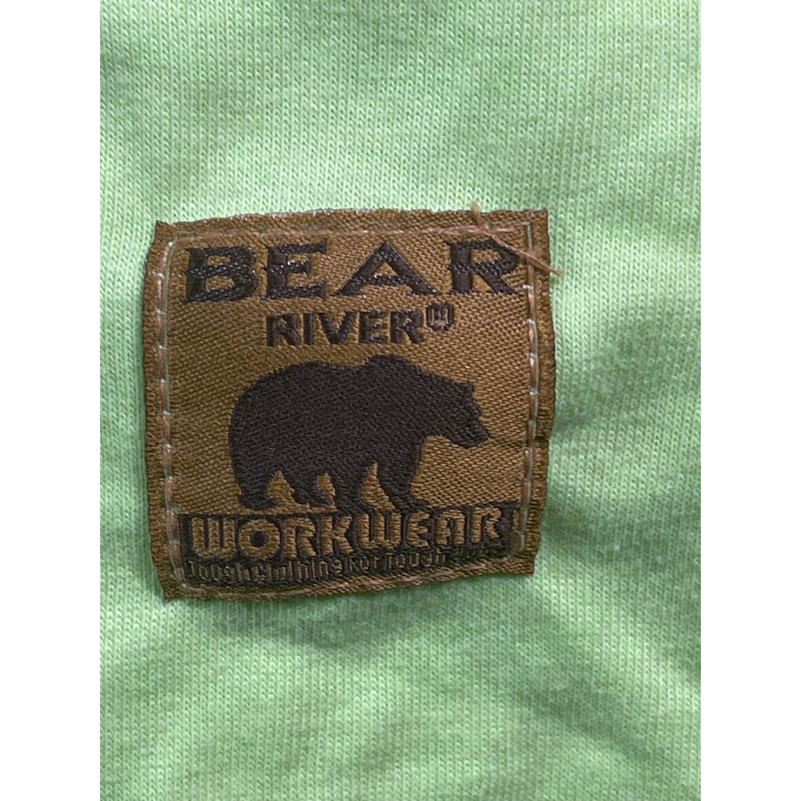 Bear River Workwear Mens 2XL Neon Lime Green Pocket T-Shirt Hi-Vis Outdoor NWT gallery