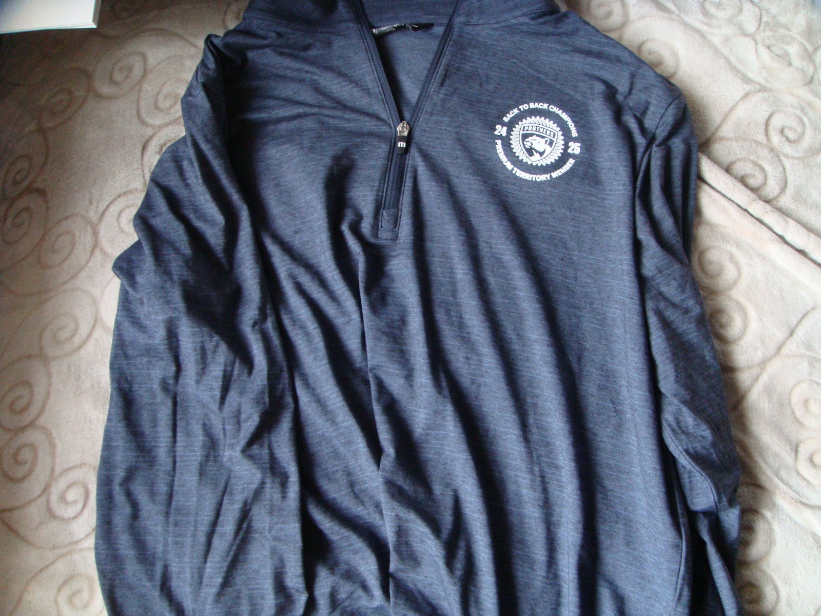 Florida Panthers Black Jacket 1/4 zip Long Sleeve T shirt hat 3XL XXXL gallery