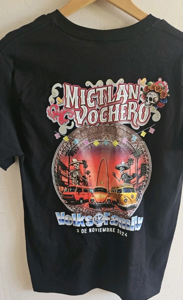 Tijuana Volkswagen Mictlan Vochero "Volks Family" 2024 Event Tee Sz M gallery