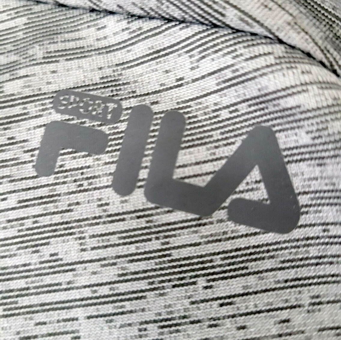 Fila Sport Running Men's Size XXL Gray Pinstripe Athletic Crew-Neck T-Shirt gallery