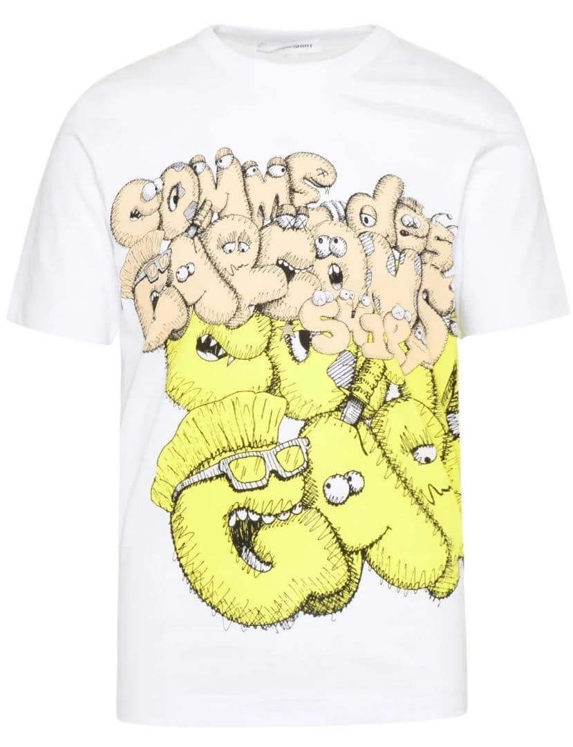 USED BRAND NEW COMME DES GARCONS SHIRT X KAWS PRINT TEE (NOT AVAILABLE JAPAN) gallery