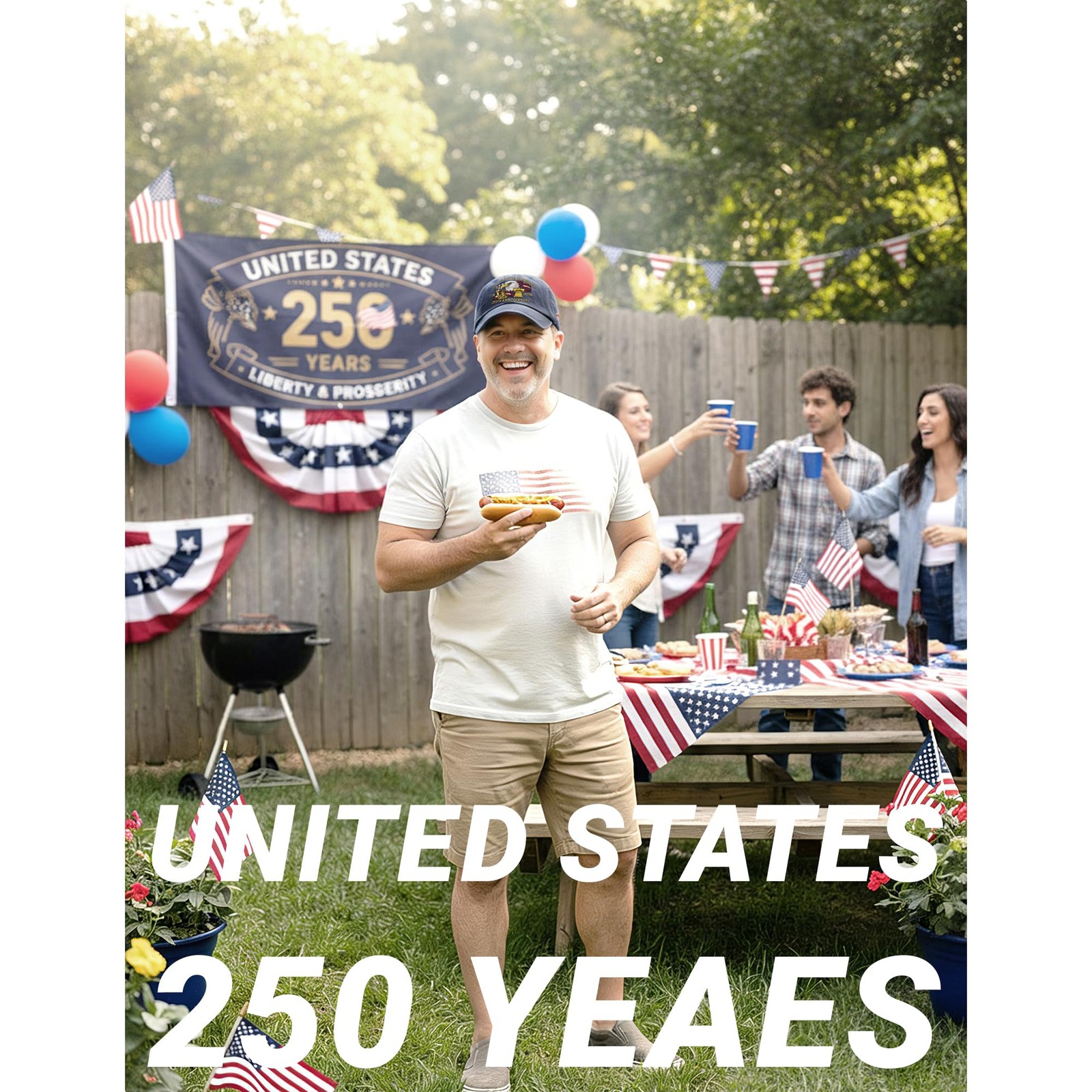 250 Anniversary USA Hat,United States of America 250th Anniversary Cap,US Pat... gallery