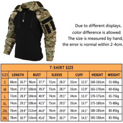 Tactical Combat Shirts Men Long Sleeve Breathable T-Shirt Camo Hooded Quick-Dry