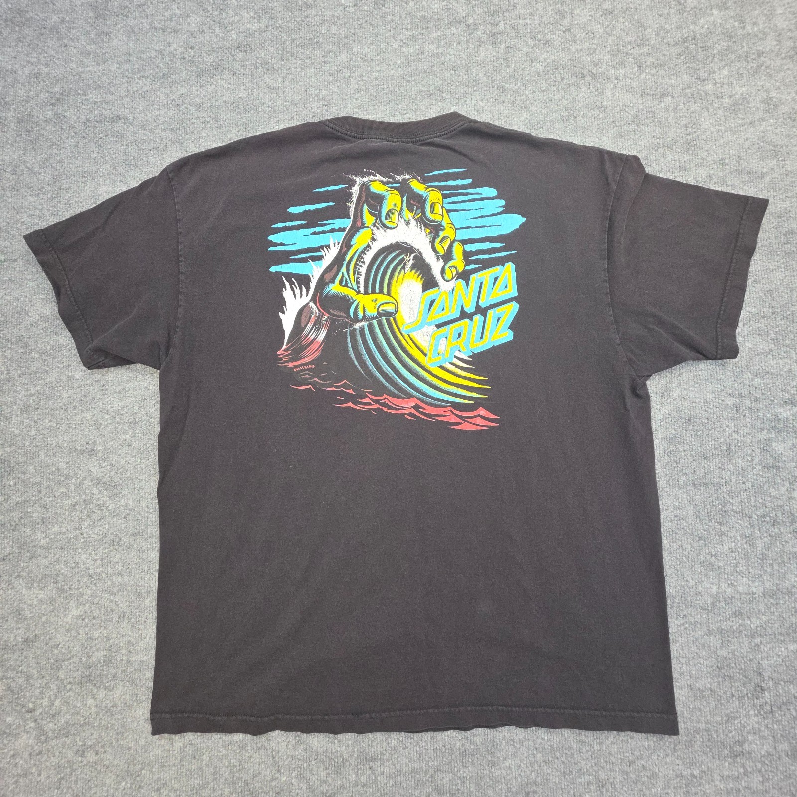 Santa Cruz Skateboards Graphic T-Shirt Men's XL / XXL Black Graphic Double Y2K gallery
