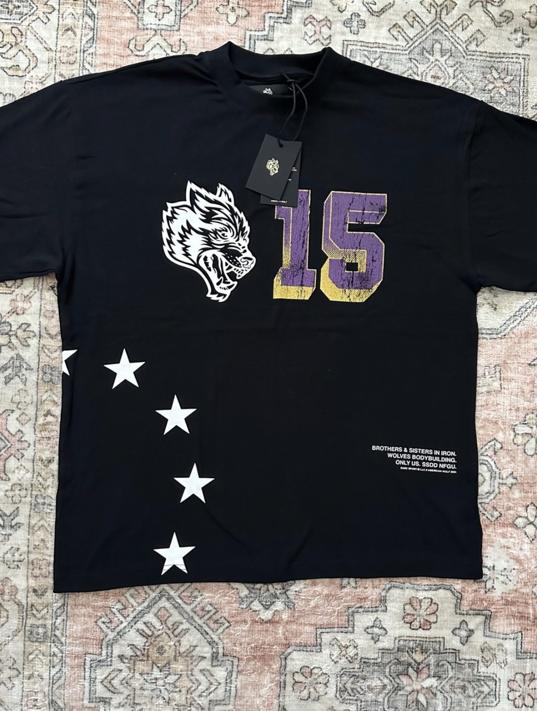LA x Darc Sport Wolves Los Angeles Lakers Mens Black Premium Tee M /2000 gallery
