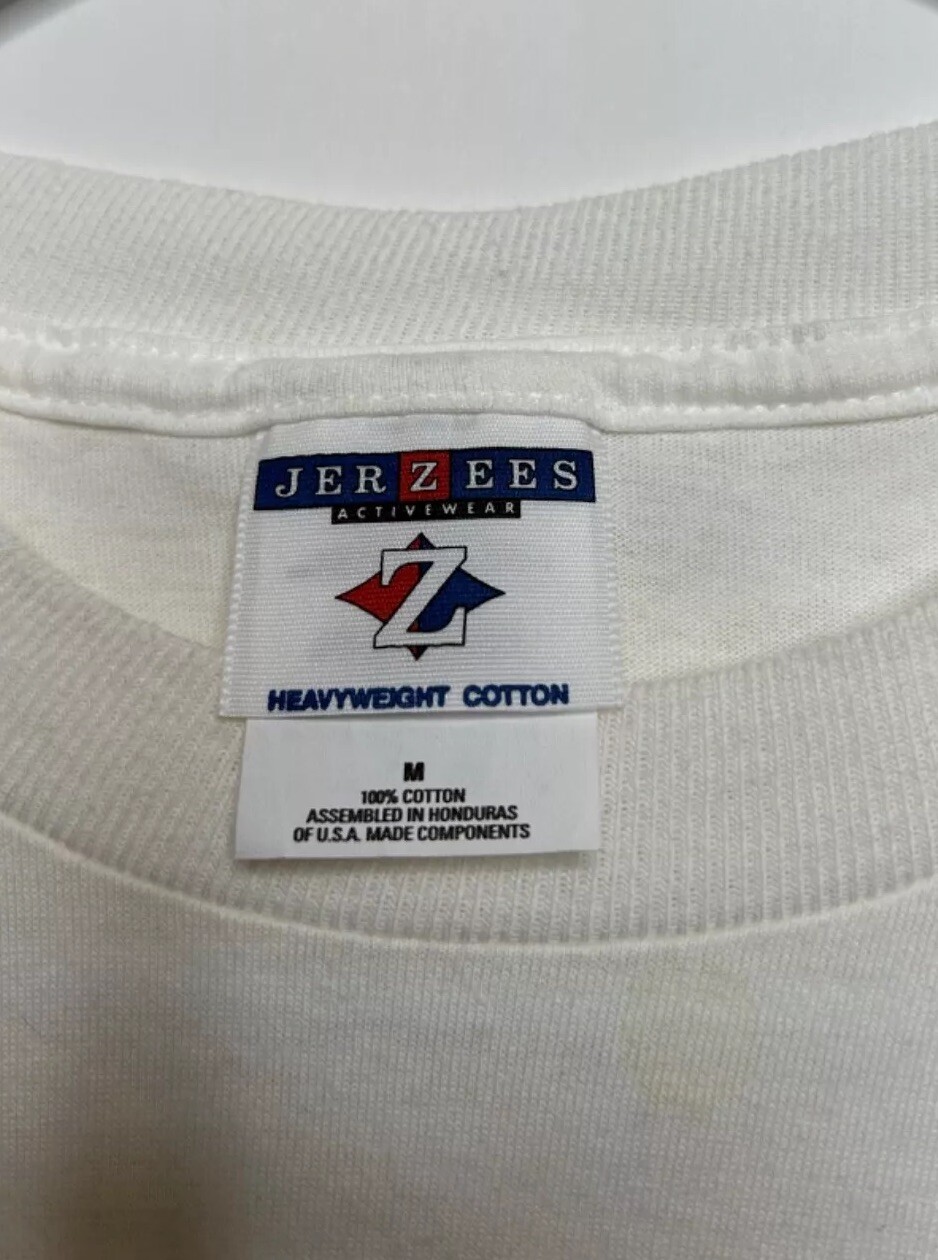 Jerzees Men Size M White Short Sleeve Dr Seuss 1999 Shirt Double Stitch Stained gallery