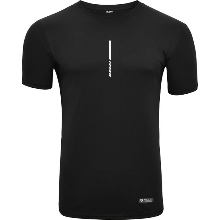 RDX T2 Black Short Sleeve Sweat-Wicking Gym T-Shirt for Men gallery