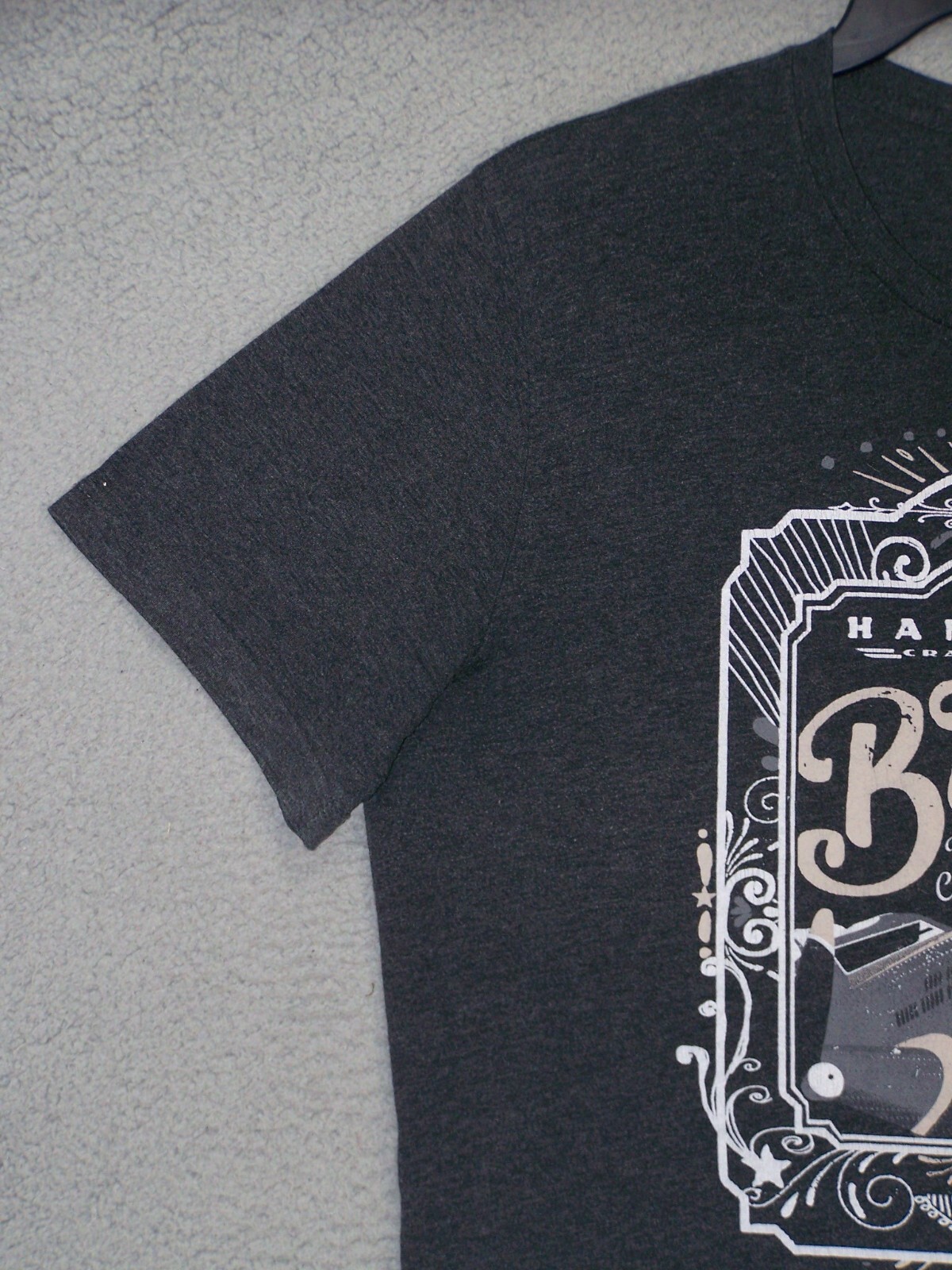 Hanger 24 Shirt Adult 2XL XXL Gray Graphic Redlands California Short Sleeve Mens gallery
